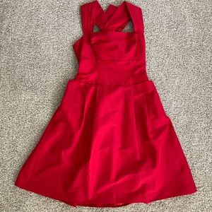 Red Anthropologie Dress